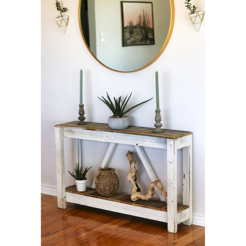 White Combo A-Frame Console