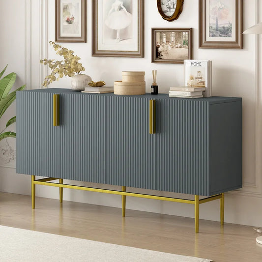 Modern 4-door Sideboard Buffet Cabinet for Dining Room, Living Room, Bedroom, Hallway