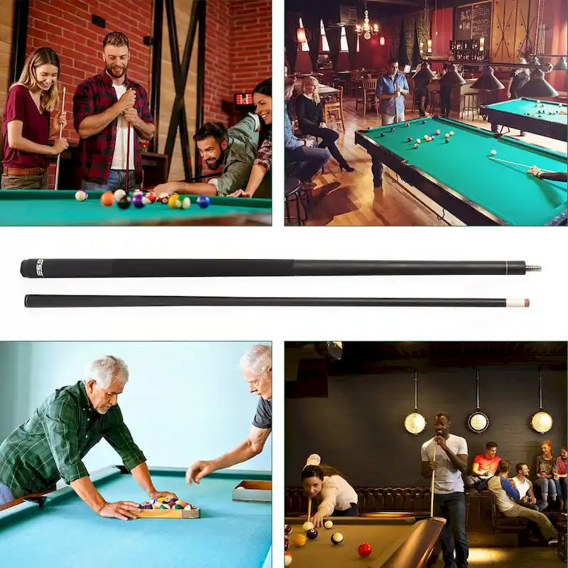 GSE 58 2-Piece Fiberglass Graphite Composite Billiard Pool Cue Stick for Men/Women, Great for House or Commercial/Bar Use