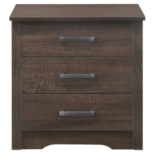 Hudson 3-drawer Nightstand
