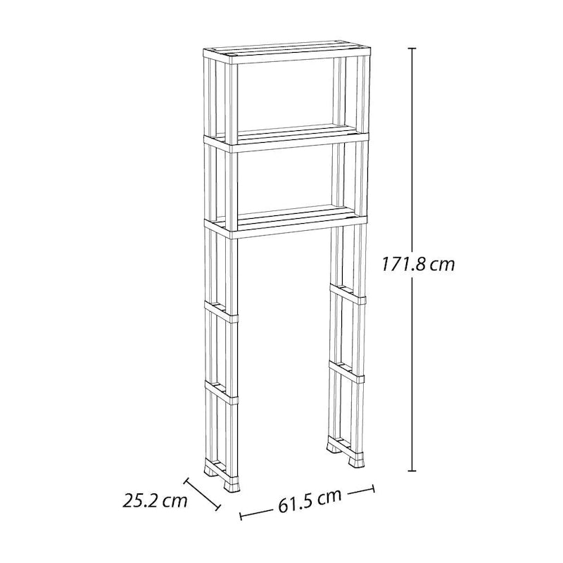 Over-the-Toilet Bathroom Storage Cabinet