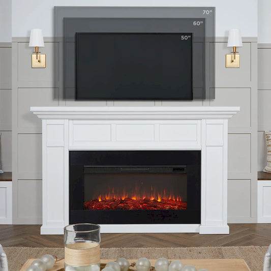 Alcott 75 Landscape Electric Fireplace by Real Flame