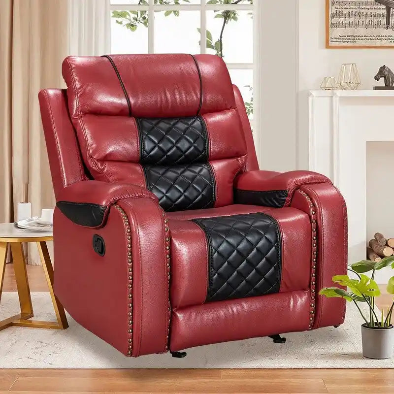 Big Size Faux Leather American Design Recliner Chair for Living Room