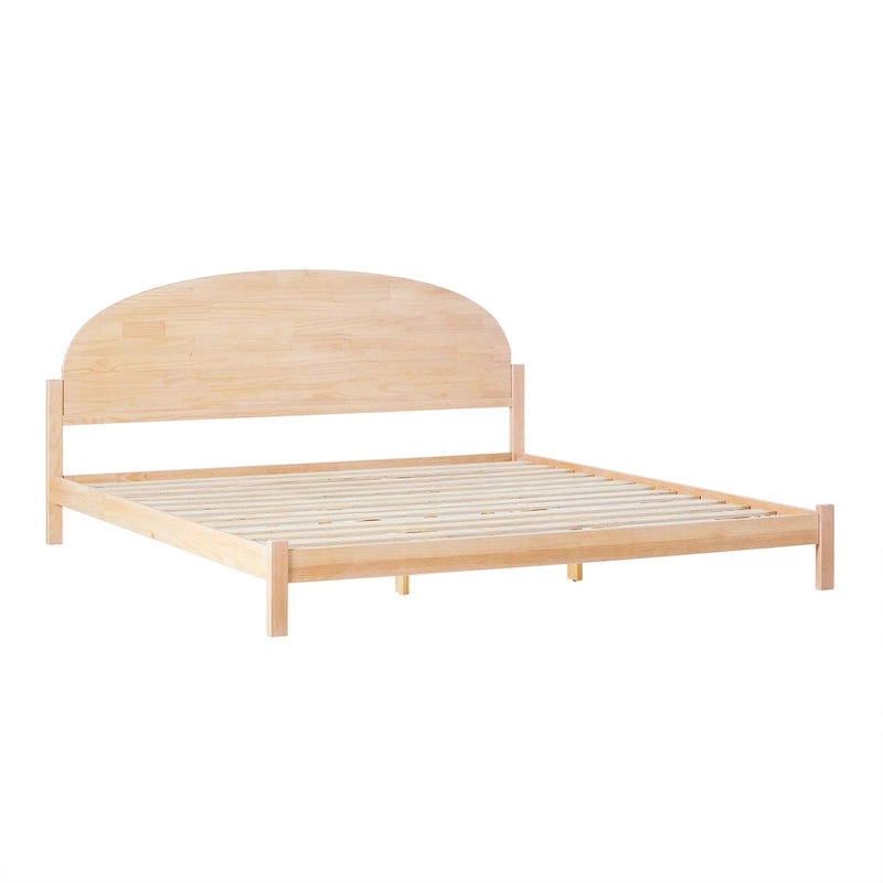 Middlebrook Designs Arched Headboard Solid Pine King Bed