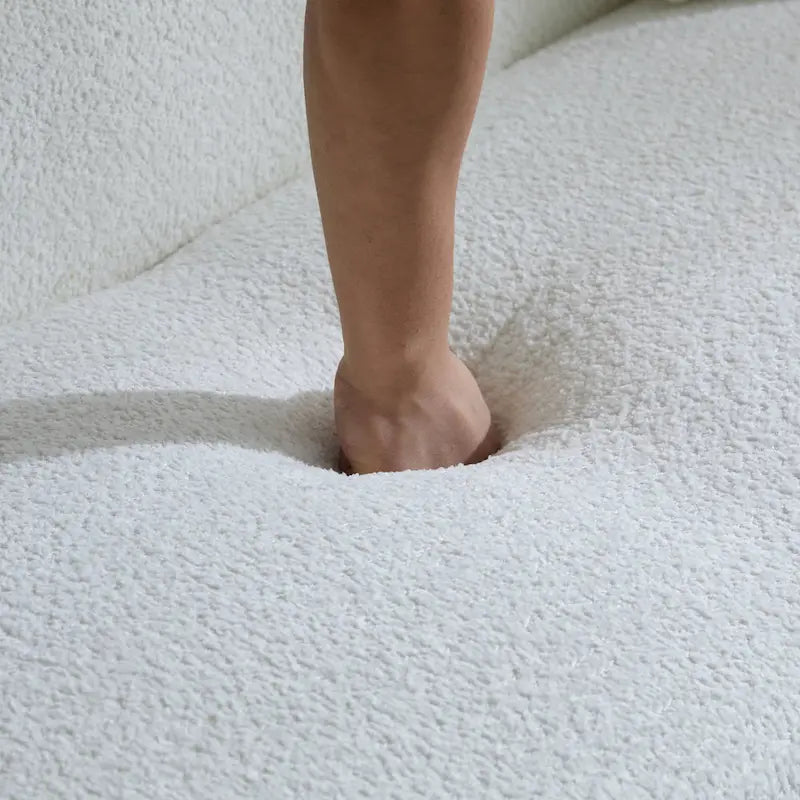 Christopher Knight Home - Tonson 82 Boucle Curved 3-Seater Sofa