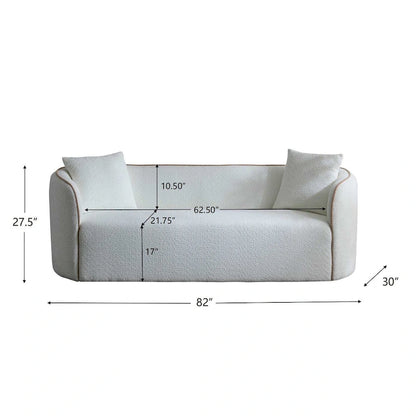 Christopher Knight Home - Tonson 82 Boucle Curved 3-Seater Sofa