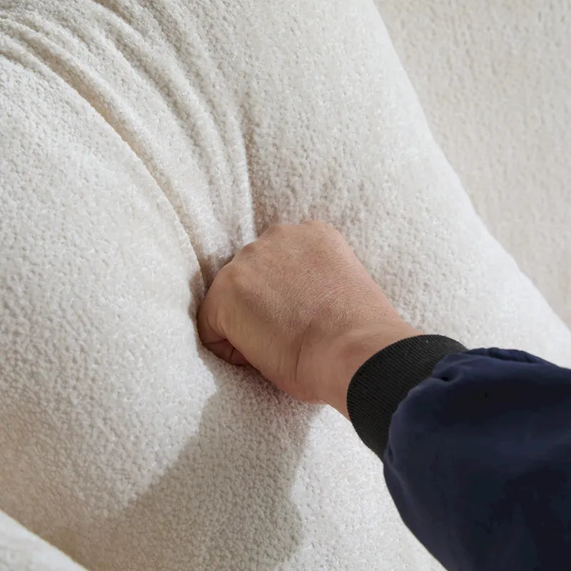 Christopher Knight Home - Tonson 82 Boucle Curved 3-Seater Sofa