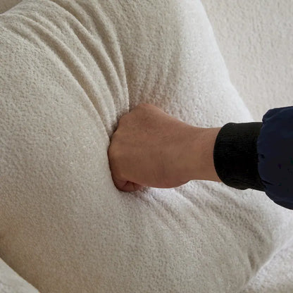 Christopher Knight Home - Tonson 82 Boucle Curved 3-Seater Sofa