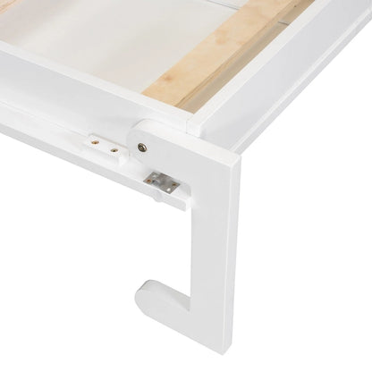 Queen Size Murphy Bed Wall Bed with Closet, Drawers and Table