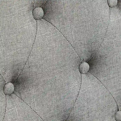 5 Piece Dining Table Set, Wooden Kitchen Furniture Set, Round Table with Cross-Buck Pedestal Base and 4 Tufted Chairs