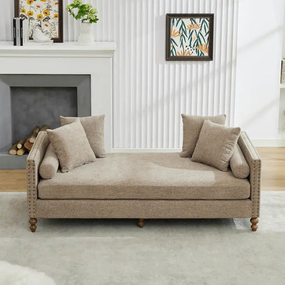 Comfortable Upholstered Chaise Lounge with Various Features for Relaxation