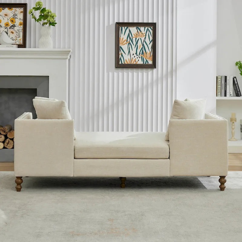 Comfortable Upholstered Chaise Lounge with Various Features for Relaxation