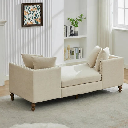 Comfortable Upholstered Chaise Lounge with Various Features for Relaxation