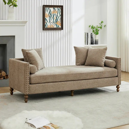 Comfortable Upholstered Chaise Lounge with Various Features for Relaxation