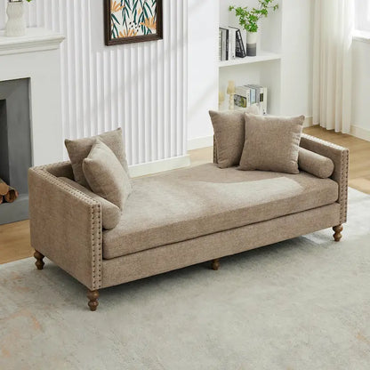 Comfortable Upholstered Chaise Lounge with Various Features for Relaxation
