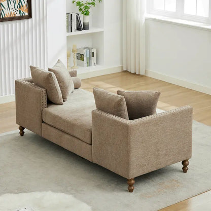 Comfortable Upholstered Chaise Lounge with Various Features for Relaxation