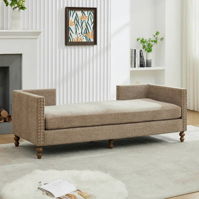 Comfortable Upholstered Chaise Lounge with Various Features for Relaxation