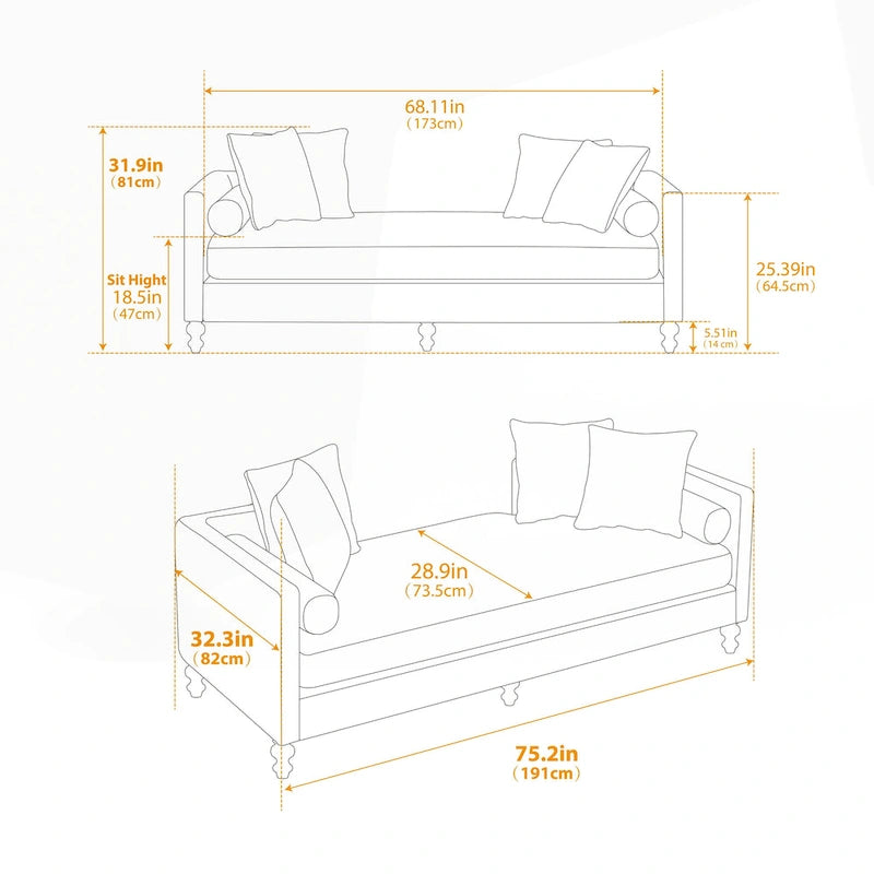 Comfortable Upholstered Chaise Lounge with Various Features for Relaxation