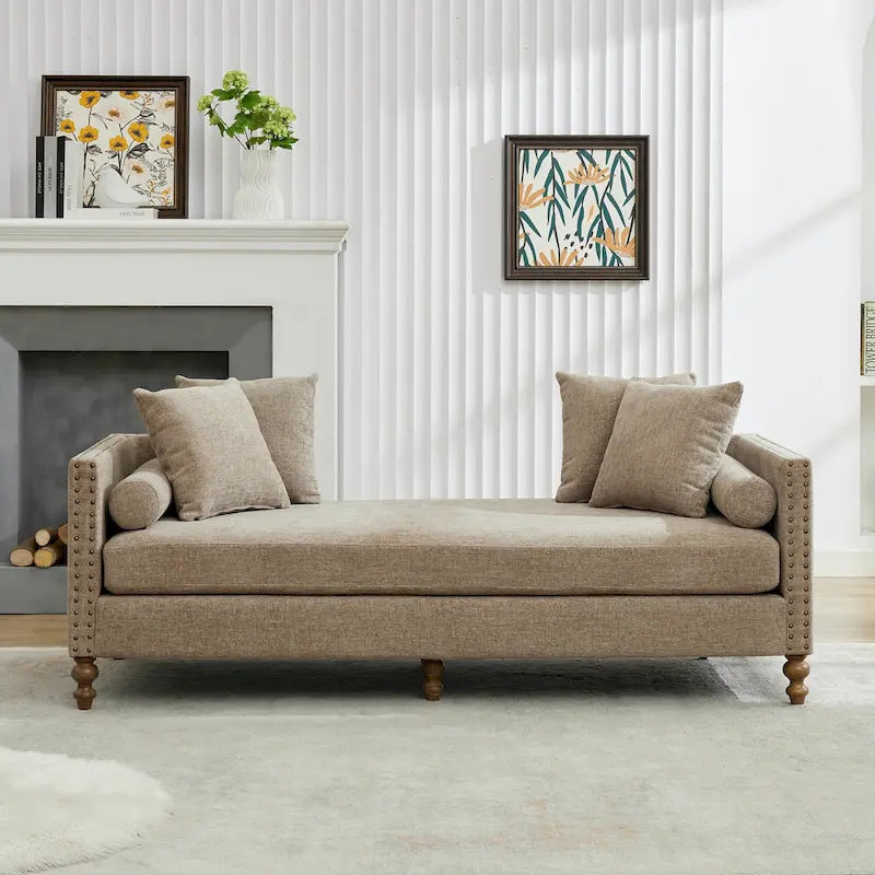 Comfortable Upholstered Chaise Lounge with Various Features for Relaxation