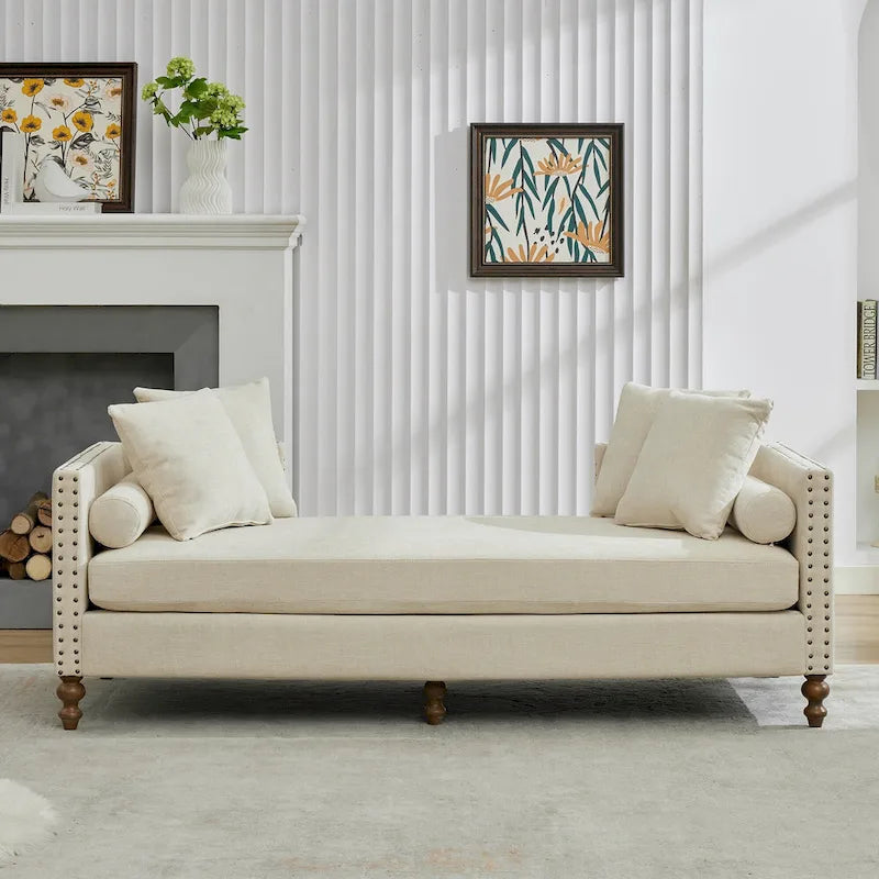 Comfortable Upholstered Chaise Lounge with Various Features for Relaxation