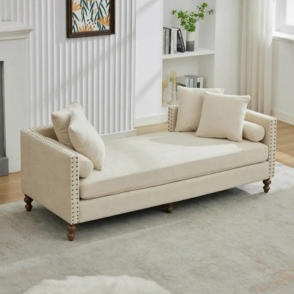 Comfortable Upholstered Chaise Lounge with Various Features for Relaxation