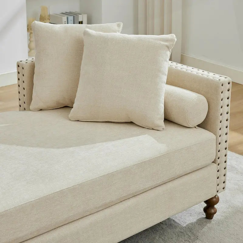 Comfortable Upholstered Chaise Lounge with Various Features for Relaxation