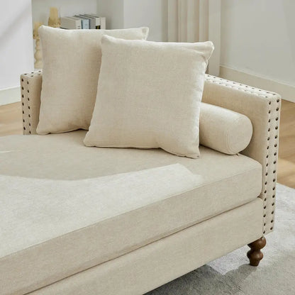 Comfortable Upholstered Chaise Lounge with Various Features for Relaxation