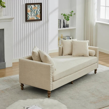 Comfortable Upholstered Chaise Lounge with Various Features for Relaxation