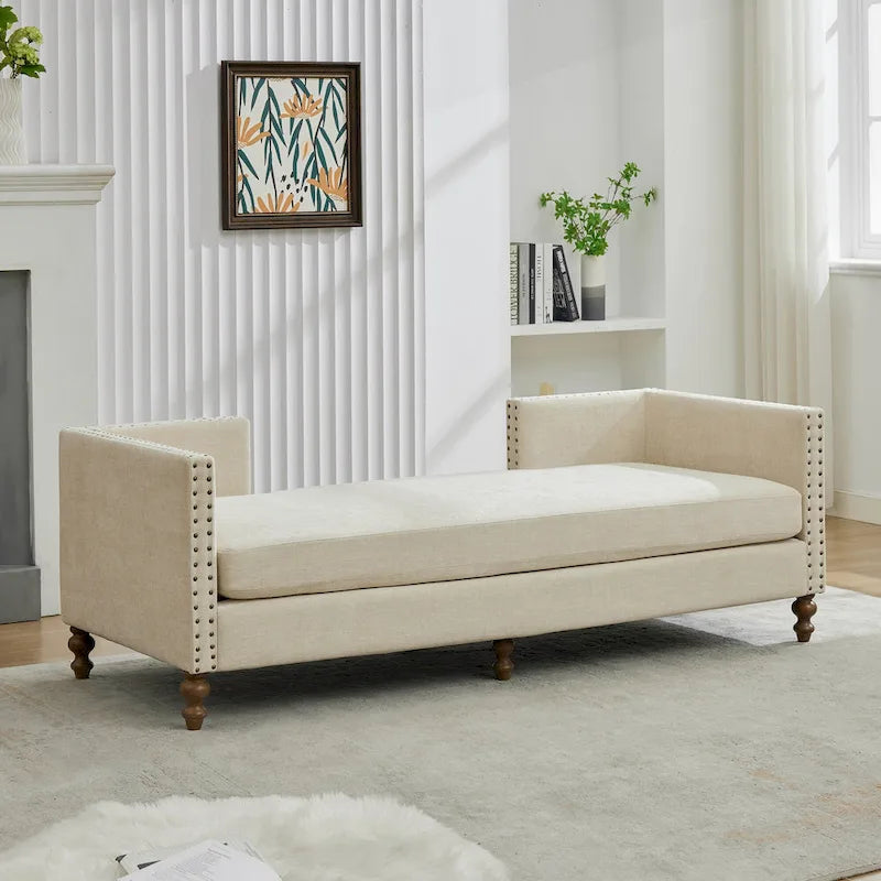 Comfortable Upholstered Chaise Lounge with Various Features for Relaxation