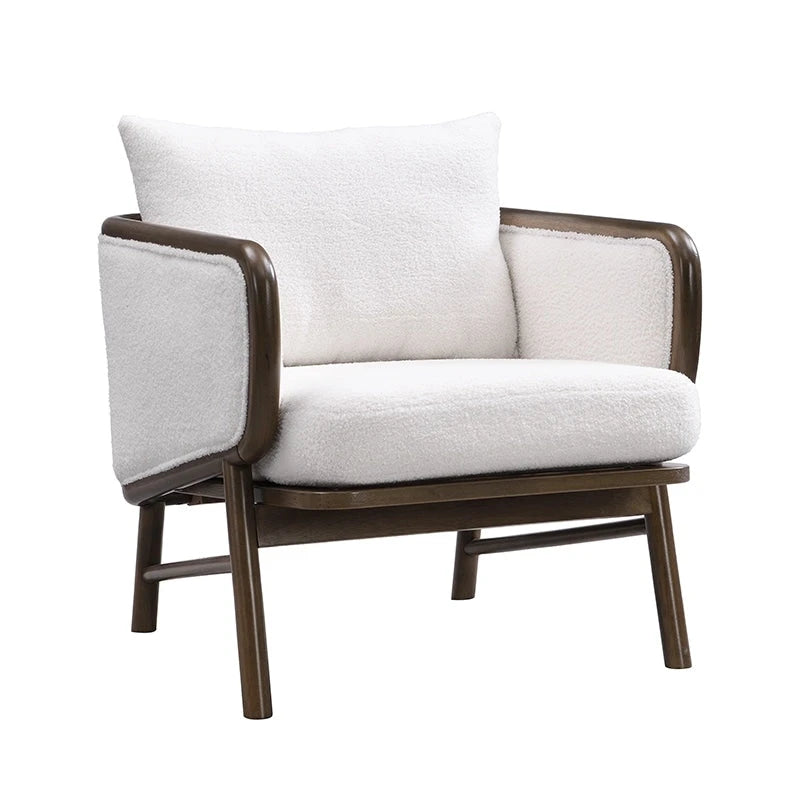 Sherpa Fabric Accent Chairs (Set of 2)