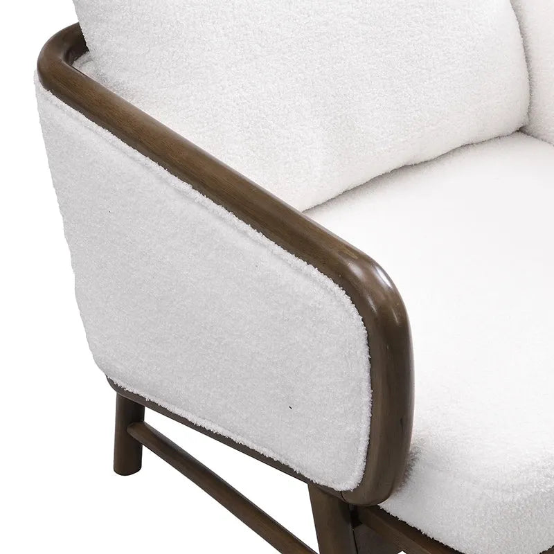 Sherpa Fabric Accent Chairs (Set of 2)