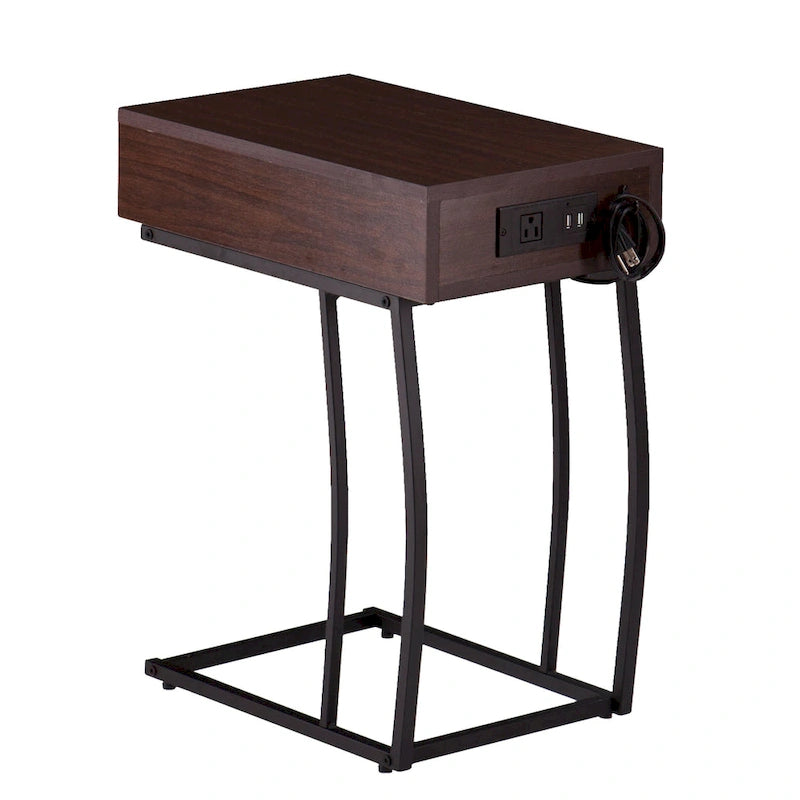 SEI Furniture Liatris Side Table w/ Power and USB