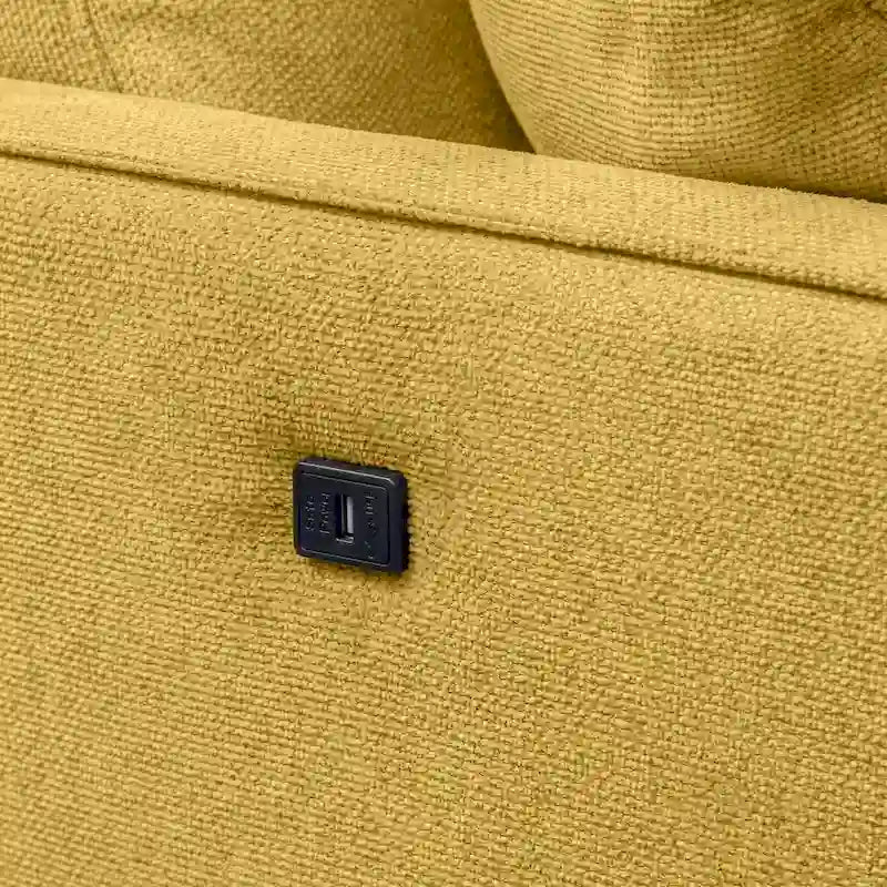 Living Space Waterproof Fabric 3-Seater Sofa with USB Charge Port
