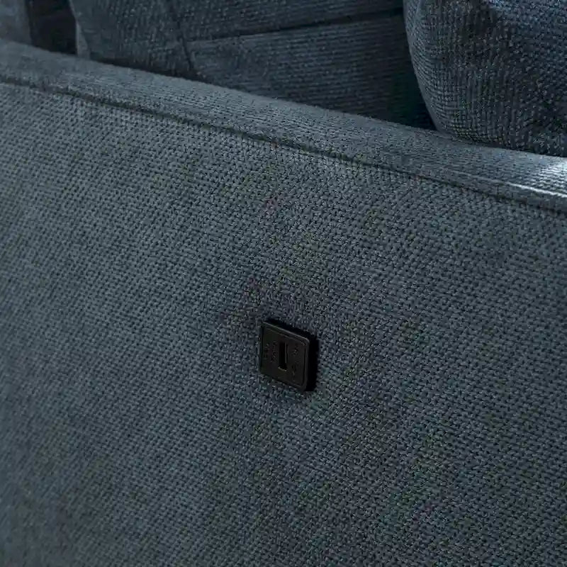 Living Space Waterproof Fabric 3-Seater Sofa with USB Charge Port