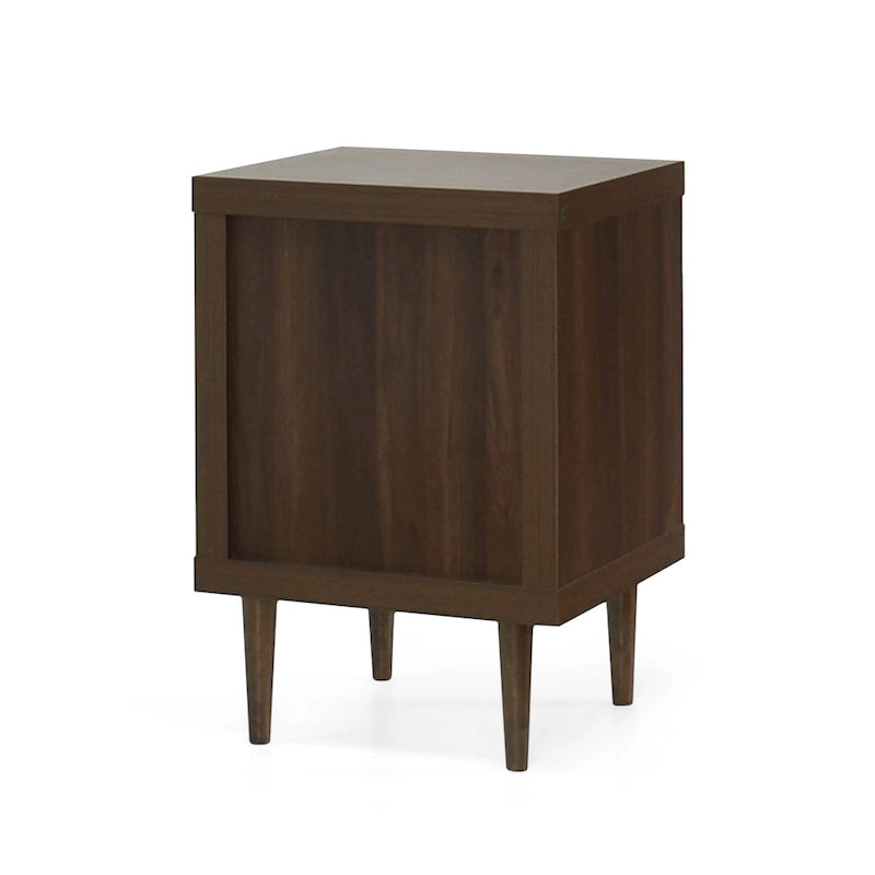 Nystrom Faux Wood Single Drawer Nightstand by Christopher Knight Home