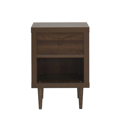 Nystrom Faux Wood Single Drawer Nightstand by Christopher Knight Home