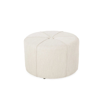 Birdsong Upholstered Round Ottoman by Christopher Knight Home