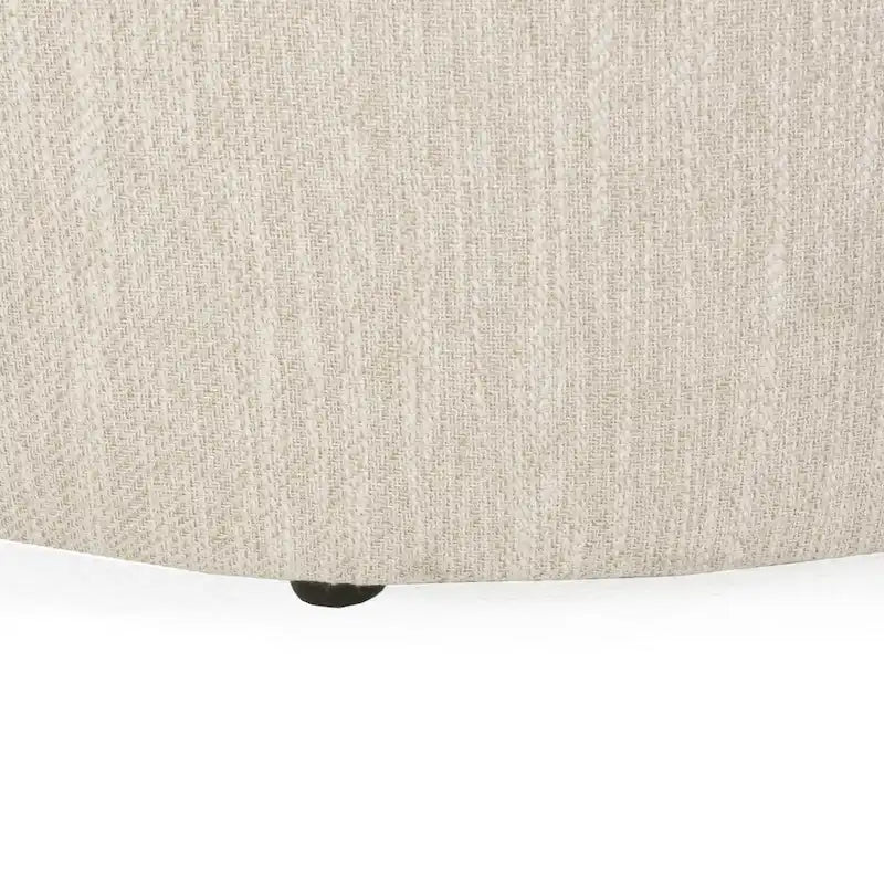 Birdsong Upholstered Round Ottoman by Christopher Knight Home