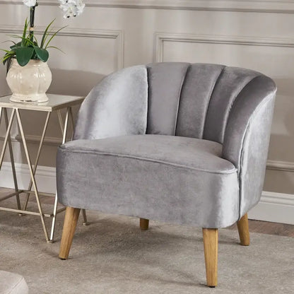 Amaia Modern Velvet Club Chair by Christopher Knight Home