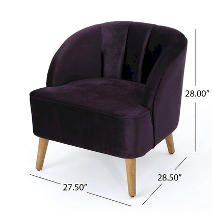 Amaia Modern Velvet Club Chair by Christopher Knight Home