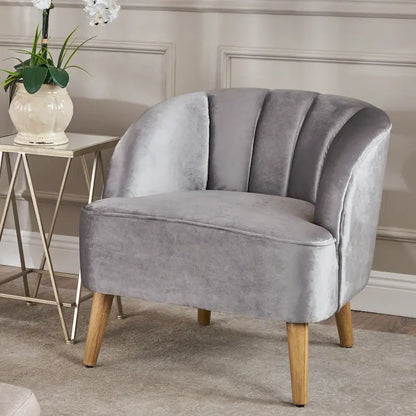 Amaia Modern Velvet Club Chair by Christopher Knight Home