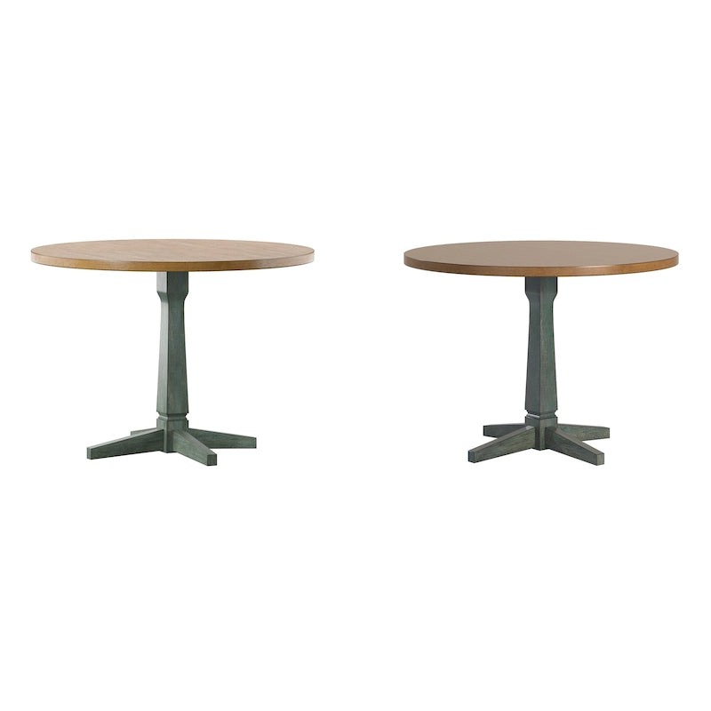 Ronda Round Two-Tone Dining Table