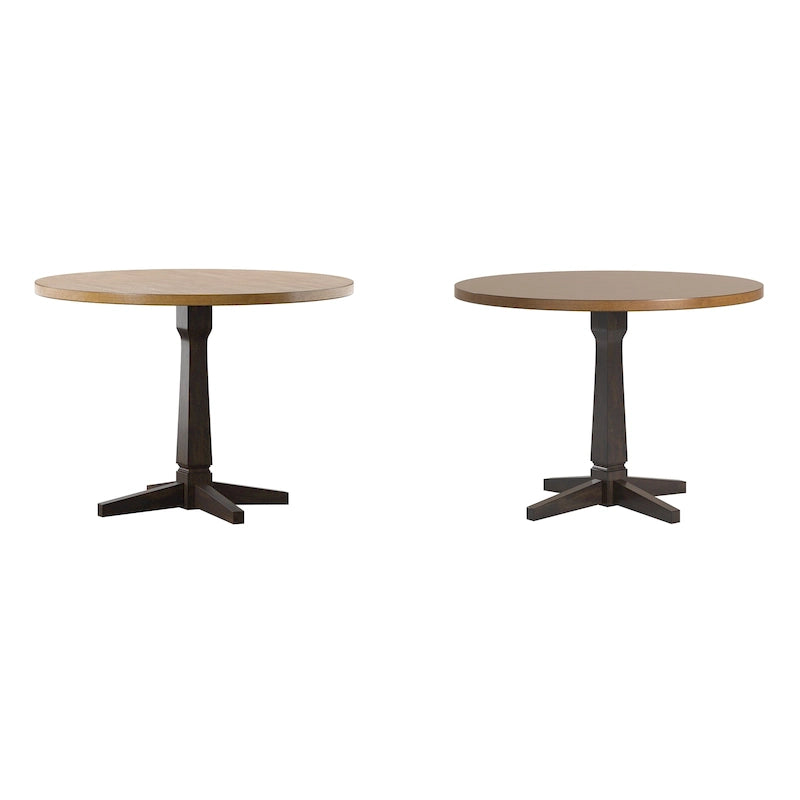 Ronda Round Two-Tone Dining Table