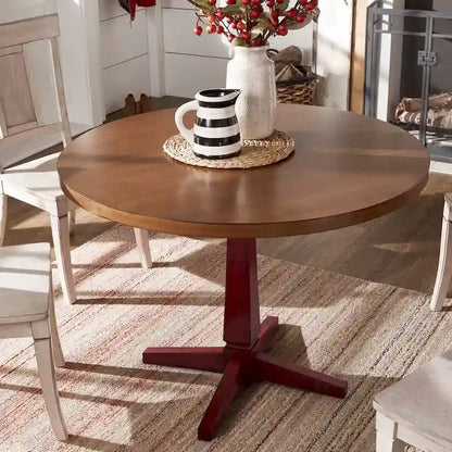 Ronda Round Two-Tone Dining Table