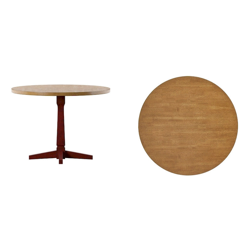 Ronda Round Two-Tone Dining Table