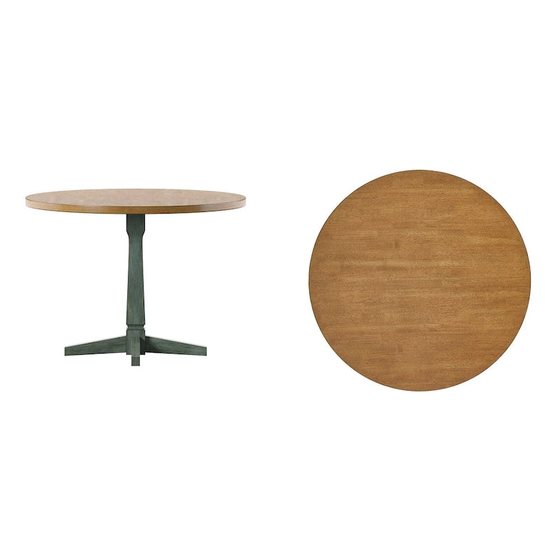 Ronda Round Two-Tone Dining Table