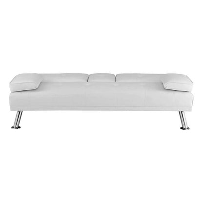 Ultimate Futon Sofa Collection: Futon Sofa with Armrest and Cupholders, Button Tufted Sofa with Wooden Legs
