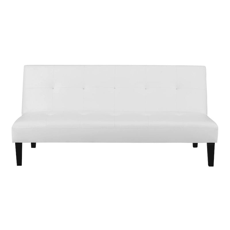Ultimate Futon Sofa Collection: Futon Sofa with Armrest and Cupholders, Button Tufted Sofa with Wooden Legs