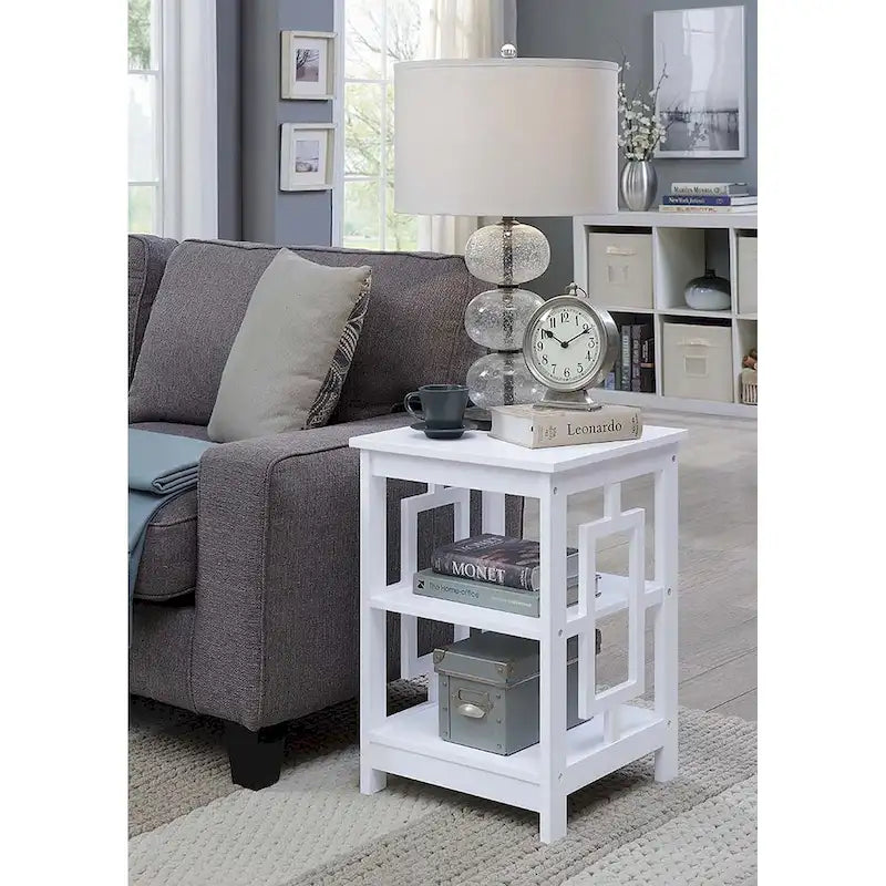 Convenience Concepts Town Square End Table with Shelves