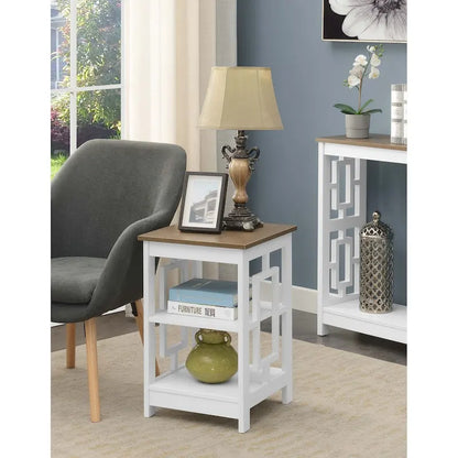 Convenience Concepts Town Square End Table with Shelves